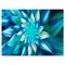 Designart - Huge Blue Fractal Flower - Floral Canvas Art Print